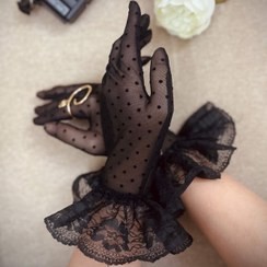 تصویر دستکش لب توری زنانه 