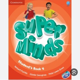 تصویر کتاب زبان سوپر مایند 4 با کتاب تمرین super minds 4 