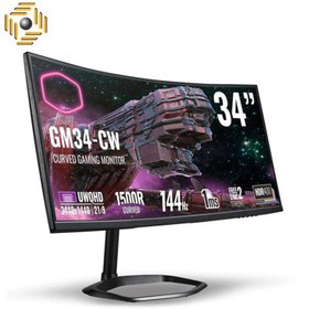 تصویر مانیتور کولر مستر مدل GM34-CW سایز 34 اینچ GM34-CW 34 Inch UWQHD Gaming Monitor