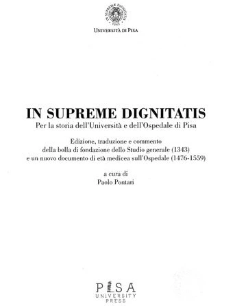 خرید و قیمت دانلود کتاب In supremae dignitatis. Per la storia dell