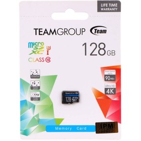 تصویر رم میکرو ۱۲۸ گیگ تیم گروپ TeamGroup Elite A1 V30 U3 C10 90MB/s 