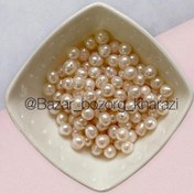 تصویر مروارید پرورشی سایز ۸ و ۱۰ سوراخ دار 