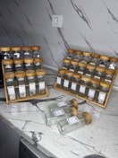 تصویر جا ادویه ۱۸ عددی مک کارتی استند چوبی 