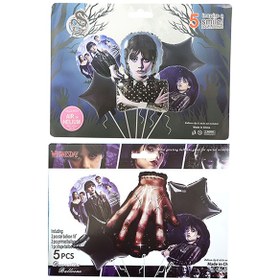 تصویر بادکنک فویلی کارتی 5 تکه ونزدی 