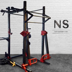 تصویر پاور رک وزن آزاد Free weight power rack structure NS2001 