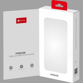 تصویر پاوربانک پرووان ProOne مدل PPB5208 ظرفیت 20000 - مشکی PROONE-PPB5208 20000