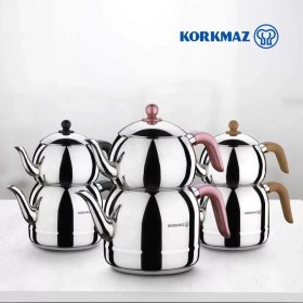 تصویر کتری قوری کرکماز مدل A194 Korkmaz A194 Kettle And Teapot