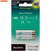 تصویر باتری نیم‌ قلمی قابل‌ شارژ سونی مدل NH-AAA-B2GN بسته‌ 2 عددی Sony NH-AAA-B2GN Rechargeable AAA Battery - Pack of 2