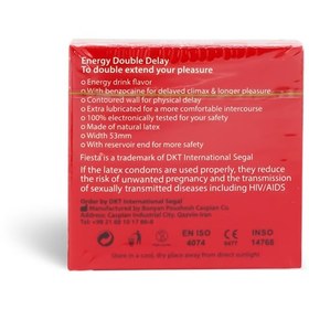 تصویر کاندوم انرژی دیلی فیستا 3عددی Energy delay condoms fiesta 3pcs