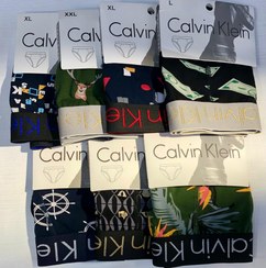 تصویر شورت مردانه اسلیپ برند Calvin Klein طرح کش پهن فانتزی 