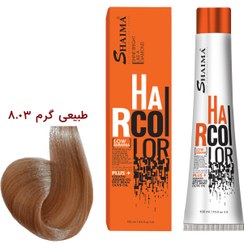 تصویر رنگ موی 100 میل طبیعی گرم 8/03 SHAIMA 