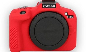 تصویر کاور سیلیکونی Canon EOS R50 (قرمز) 