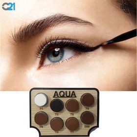 تصویر سایه ابرو آکوا مدل H1 شماره 72 ا AQUA eyebrow shadow H1 No. 72 AQUA eyebrow shadow H1 No. 72