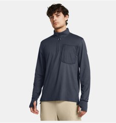 تصویر تی شرت UA Launch Trail مردانه ¼ Zipper Top 1383244-044 مردانه | آندر آرمور Under Armour 1383244 