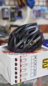 تصویر کلاه دوچرخه سواری برند دبلیو استاندارد عینک دار Standard W brand cycling helmet with glasses