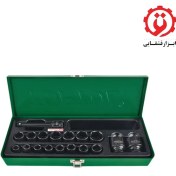 تصویر جعبه بکس 18 پارچه 1/2 درایو 6 پر فشار قوی تاپ تول (TOPTUL) مدل GCAD1807 