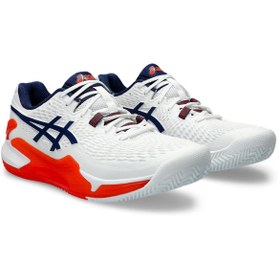 تصویر Asics GEL Resolution 9 کفش تنیس سفید مردانه 1041A375 102 