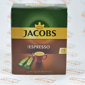 تصویر قهوه فوری جاکوبز اسپرسو 25 عددی - JACOBS ESPRESSO قهوه فوری جاکوبز 45 گرم پک 25 عددی