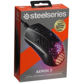 تصویر ماوس مخصوص بازی استیل سریز مدل Aerox 3 