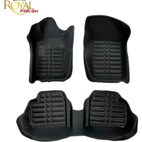 تصویر کفپوش ۵ بعدی پژو مدل ۲۰۶ مشکی 