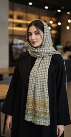 تصویر شال توری دور پلنگی 