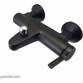 تصویر شیر حمام کی دبلیو سی مدل آوا مشکی kwc-faucet-ava-bath-black