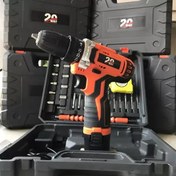 تصویر دریل شارژی بیست مدل CDL1 ۱۲ ولت با ۲۵ پارچه اتوماتیک 