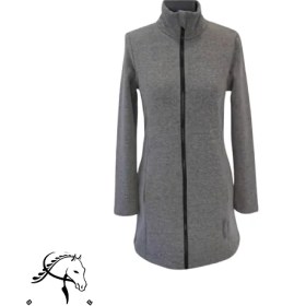 تصویر مانتو سون هیل طوسی سایز xs تا xl ( کد 0029) 