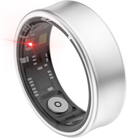 تصویر حلقه یا انگشتر هوشمند مدل SR05 جنس آلیاژ تیتانیوم ،ضد آب+شارژر باکس Smart Ring Sr05