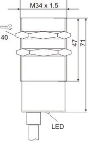 تصویر سنسور القائی تبریز پژوه IPS-215-OD-34 