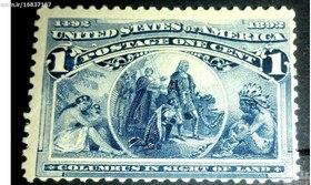 تصویر آمریکا 1893 !! نایاب / 66 دلار!! تصویر 2 
