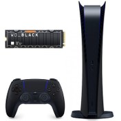 تصویر PlayStation 5 Digital Edition + WD_Black SN850 2TB SSD - Midnight Black 