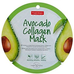 تصویر ماسک نقابی پیوردرم آووکادو Purederm Avocado Collagen Face Mask