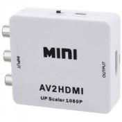 تصویر تبدیل AV به HDMI وی نت مدل V_COAV2HDM به همراه صدا 