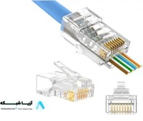 تصویر سوکت شبکه میانگذر CAT6 UTP برند اپترون 