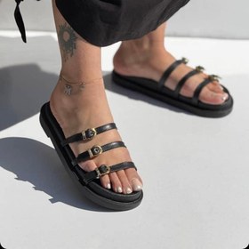 تصویر صندل تخت سه بند سگک دار 