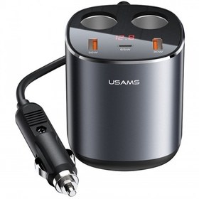 تصویر شارژر فندکی سوپر فست شارژ 145 وات یوسامز USAMS US-CC151 C28 245W Fast Car Charger 