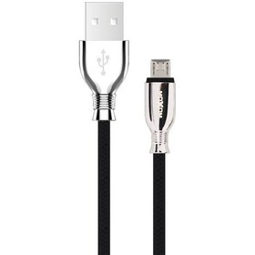 تصویر کابل تبدیل USB به microUSB موکسوم مدل CC-77 طول 1 متر مشکی کابل تبدیل