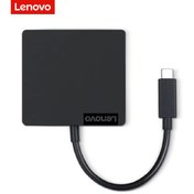 تصویر هاب ۴ پورت USB-C برند Lenovo 