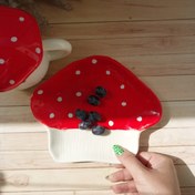 تصویر بشقاب صبحانه(مزه خوری)زیرماگی قارچ 