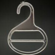 تصویر چوبکار شال آویز کریستال شفاف و مشکی 