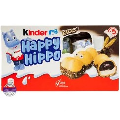 تصویر شکلات هپی هیپو کیندر بسته 5 عددیkinder kinder happy hippo