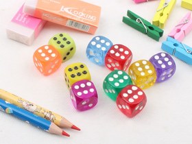 تصویر تاس رنگی سایز کوچک (2 عددی) 