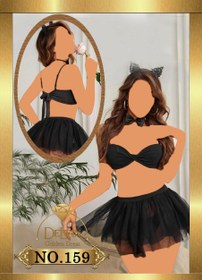 تصویر ست کاستوم گربه ای زنانه فانتزی ۵ تکه کد D159 Women's lingerie