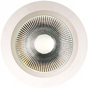 تصویر چراغ سقفی 15 وات لنزدار گرد توکار COB آفتابی ای دی سی Indoor Circular ceiling lighting 15 W COB Warm white EDC