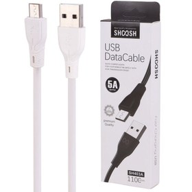 تصویر کابل میکرو یو اس بی فست شارژ Shoosh SH403A 5A 1.1m Shoosh SH403A 5A 1.1m Micro USB Cable