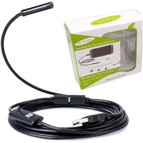 تصویر دوربین آندوسکوپی شلنگی 10 متری 3mp لنز 7mm کیفیت fullHD سیم سخت انعطاف پذیر 10-meter hose endoscope camera, 2mp, 7mm lens, HD quality