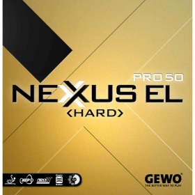 تصویر رویه راکت نکسوس EL 50 GEWO Table Tennis Rubber Model Nexxus EL Pro 50 Hard