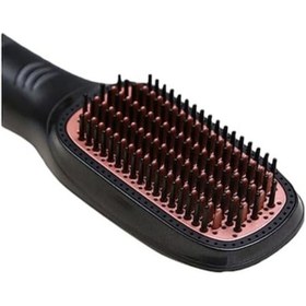 تصویر برس حرفه‌ای دوکاره مشکی/صورتی برند queen line 2-in-1 Professional Styling Brush Black/Pink