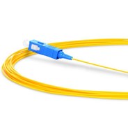 تصویر پیگتیل فیبر نوری نگزنس SC SM SX UPC متراژ 1/5 متر Pigtail Optic Fiber Nexans SC SM SX UPC 1.5M